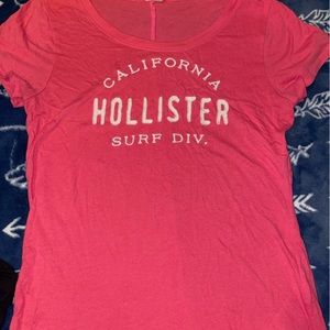 Pink hollister shirt